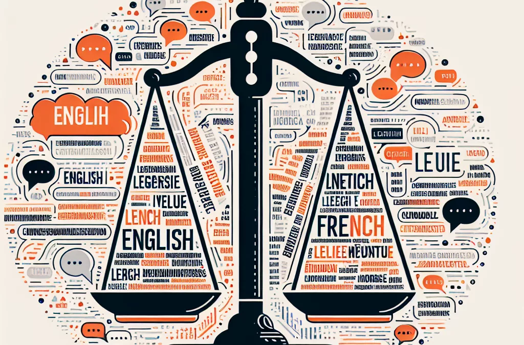 anglais ou français plus mots